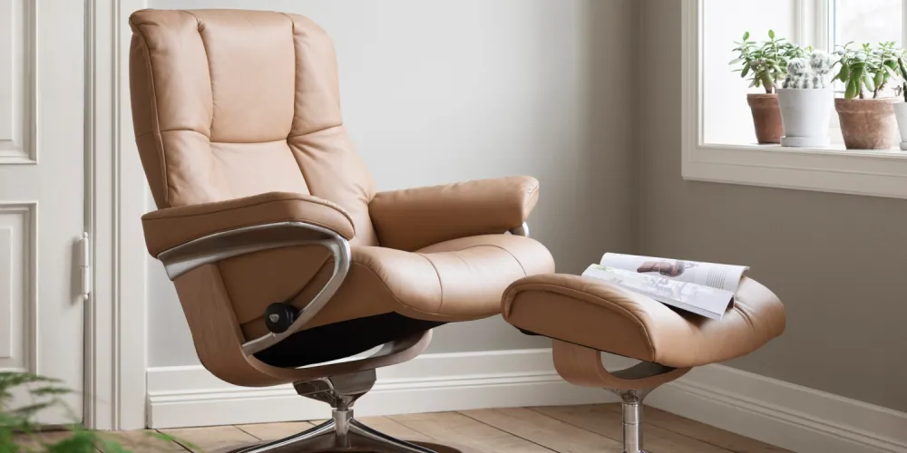 Stressless Mayfair Sign High Paloma Almond Alu Oak 03