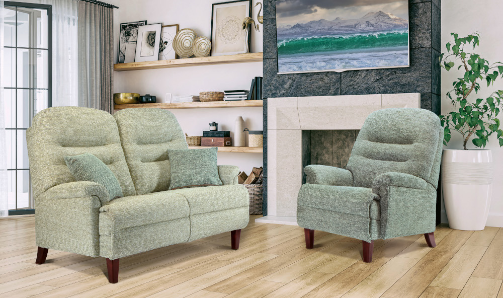 Keswick Classic Fixed 2 Seater Settee Chair websitepg54 F