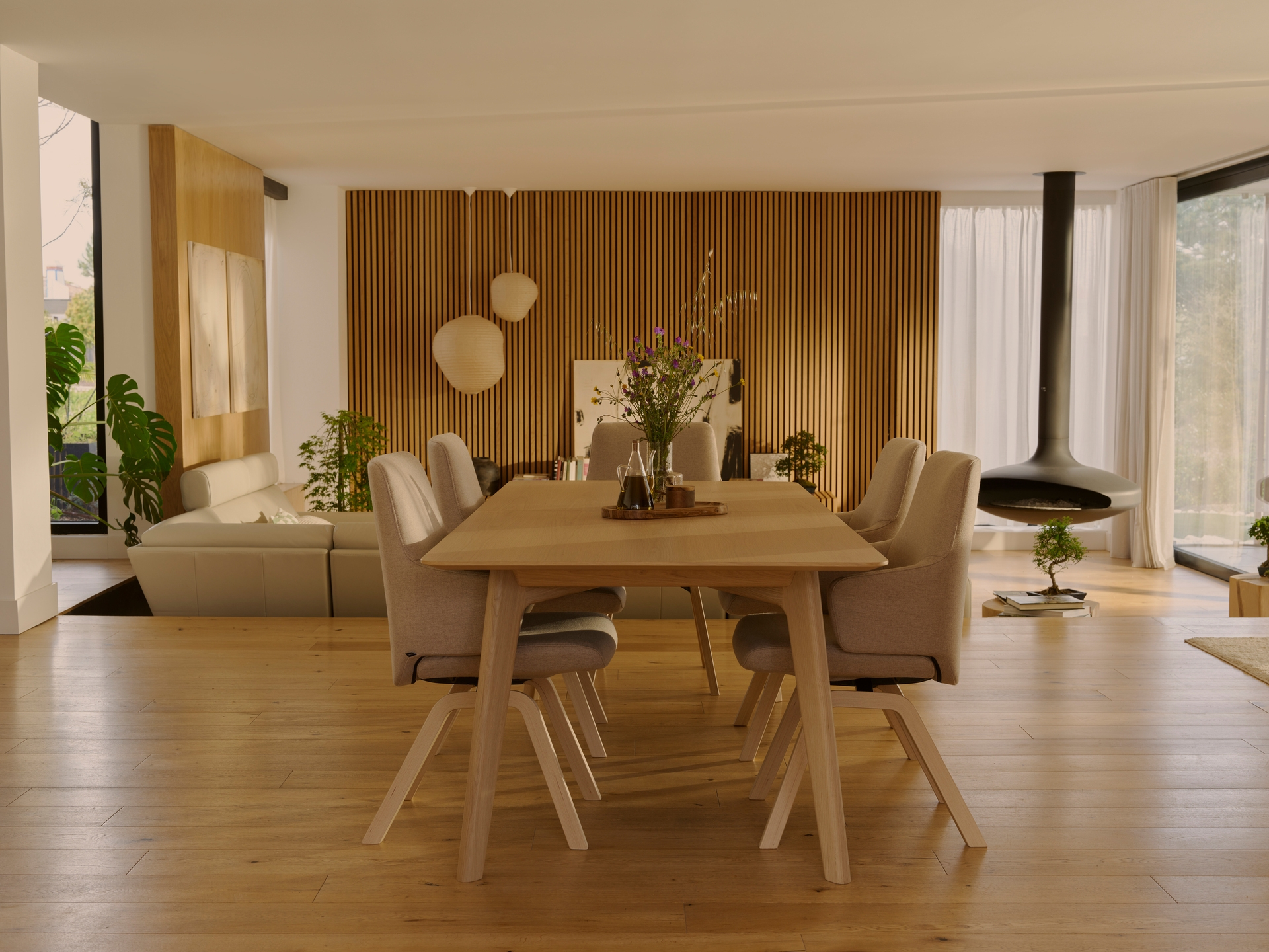 Stressless Laurel L LB Arms D200 Calido Light Beige Oak 12