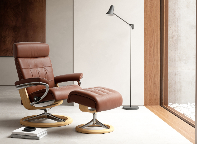 Stressless Erik Signature Pal Copper Polished Oak